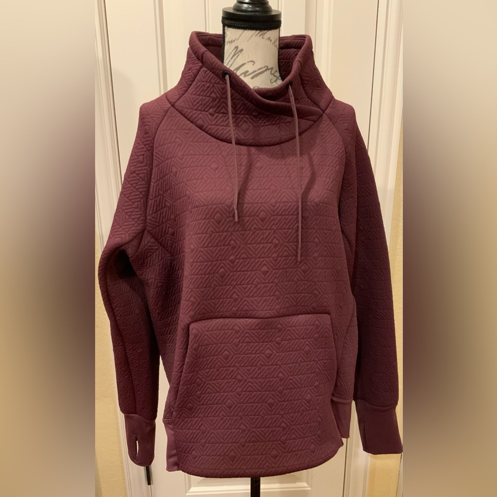 Athleta Purple Quilted Sweatshirt